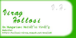 virag hollosi business card